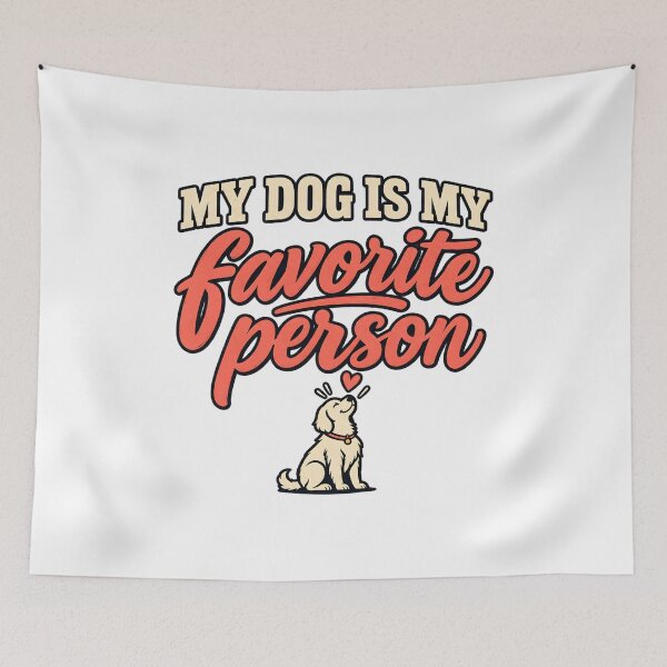 Item preview, My Dog Is My Favorite Person Cute Dog Lover designed and sold by RekiStyle.