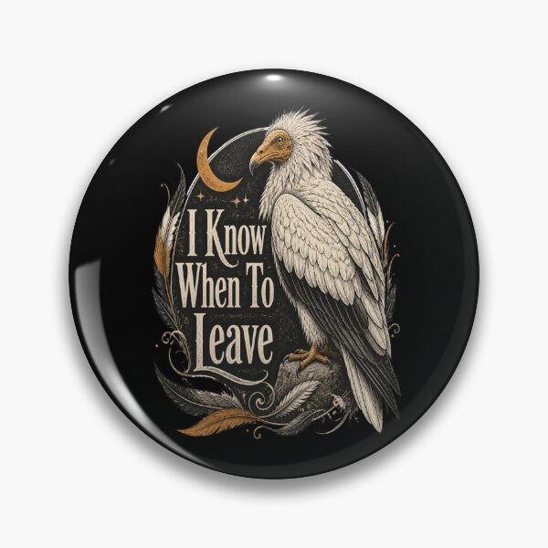 Item preview, Egyptian Vulture Shirt - I Know When To Leave - Gothic Halloween Bird Tee - Dark Natural History Apparel designed and sold by Max Store.