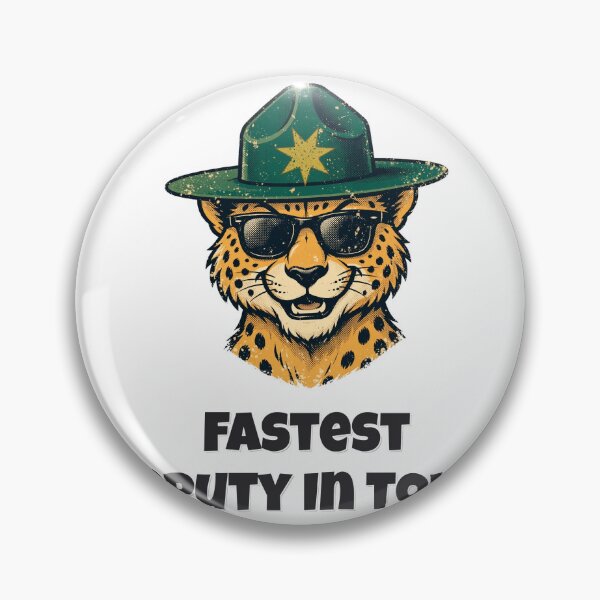 Item preview, Fastest Deputy In Town Funny Cheetah Deputy Design designed and sold by Wild Shades.