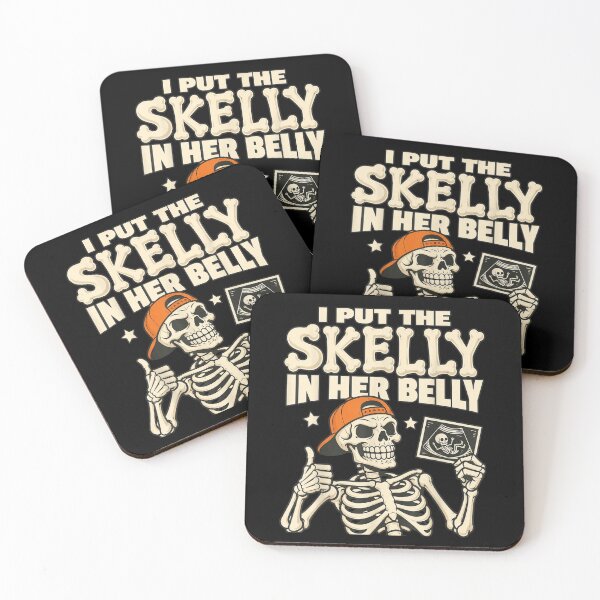 Item preview, I Put The Skelly In Her Belly Vintage Bone Skeleton Dad Reveal designed and sold by Creative Spark.