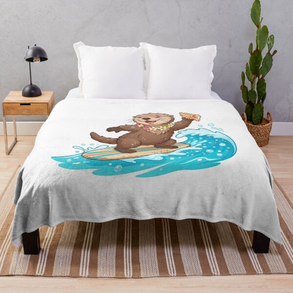 Item preview, Cute Surfing Sea Otter With Seashell designed and sold by Rahat3344.