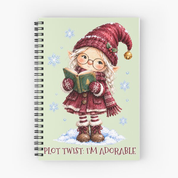 Item preview, Christmas Elf Reading Book – Plot Twist I’m Adorable  designed and sold by Imaginary-Sound.