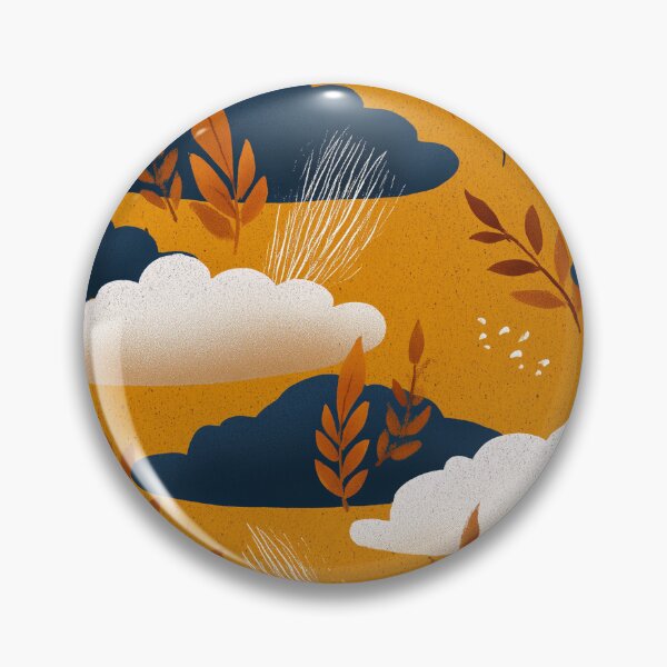 Item preview, Autumn Clouds and Leaves Pattern designed and sold by WyldLuna.