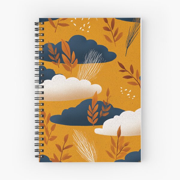 Item preview, Autumn Clouds and Leaves Pattern designed and sold by WyldLuna.