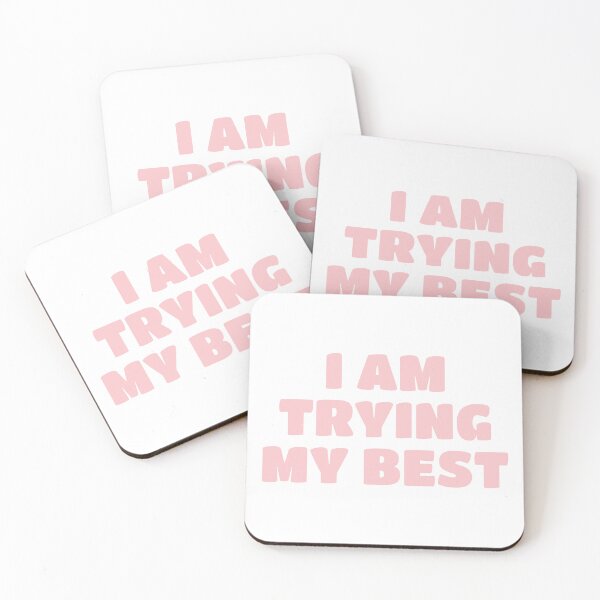 Item preview, Trying my best designed and sold by Sour Kawaii.