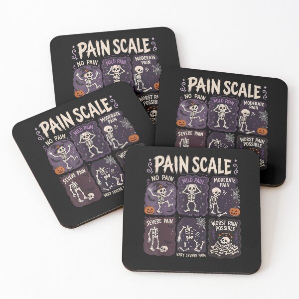 Item preview, Skeleton Pain Scale Funny Nurse Medical Student Halloween designed and sold by Creative Spark.