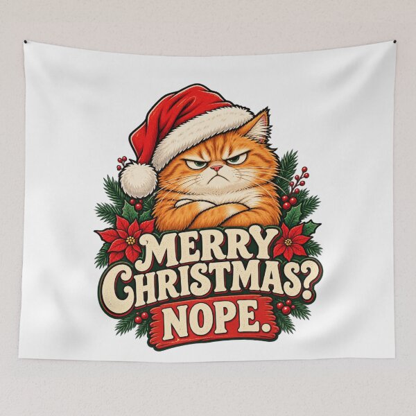 Item preview, Grumpy Christmas Cat designed and sold by FalistY.
