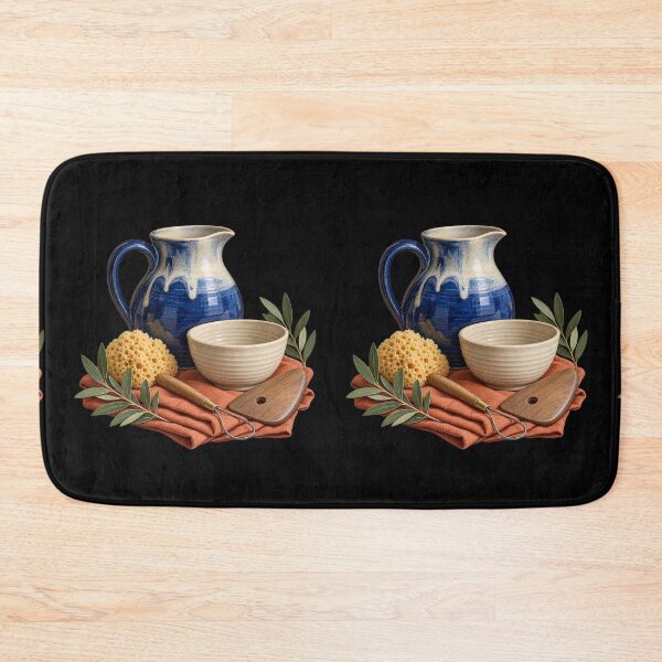 Item preview, Cobalt Pottery Pitcher Bowl and Clay Tools designed and sold by TeeAbility.