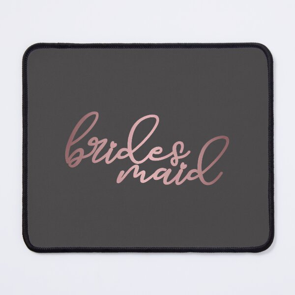 Item preview, Beautiful Metallic Rustic Pink Bridesmaid Typography Design for Wedding Day Outfits designed and sold by mariapazG.