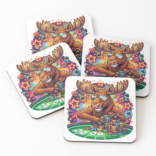 Item preview, Moose On The Loose - All In Poker designed and sold by ScenicRoute66.