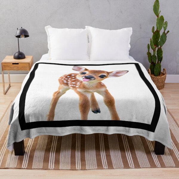 Item preview, Cute Baby Fawn Sticking Tongue Out - Silly Blep Deer Lover designed and sold by TwinsBazaar.