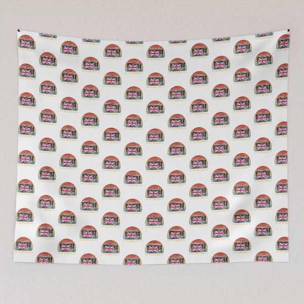 Item preview, British TV Retro Style Vintage Television Design designed and sold by Menshoping.