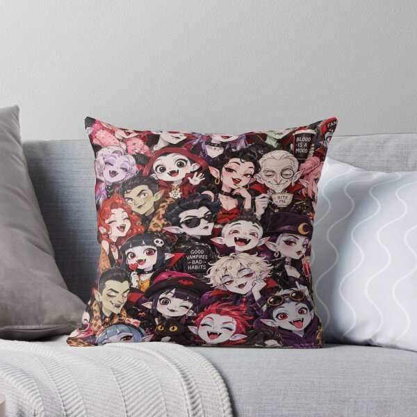 Item preview, Cute Vampire Squad Gothic Halloween Sticker designed and sold by Imaginarium of Chaos falcon88 .