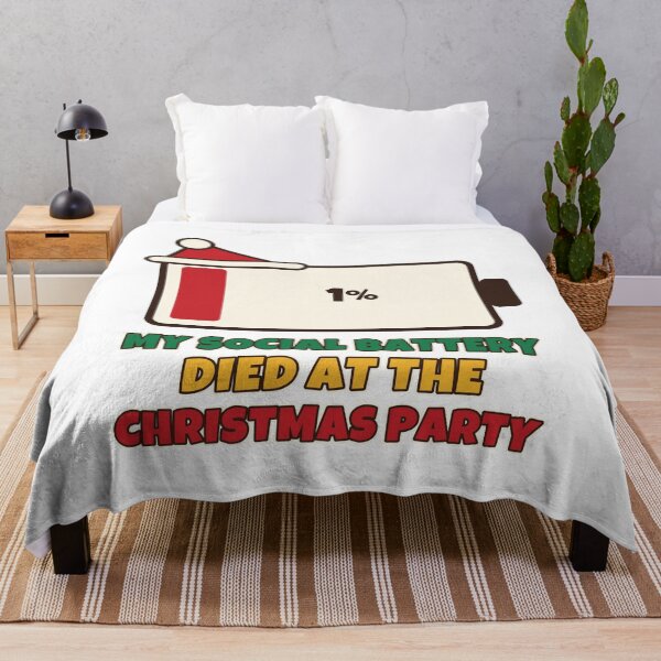 Item preview, My Social Battery Died at the Christmas Party Funny Introvert Christmas designed and sold by Bornprints.