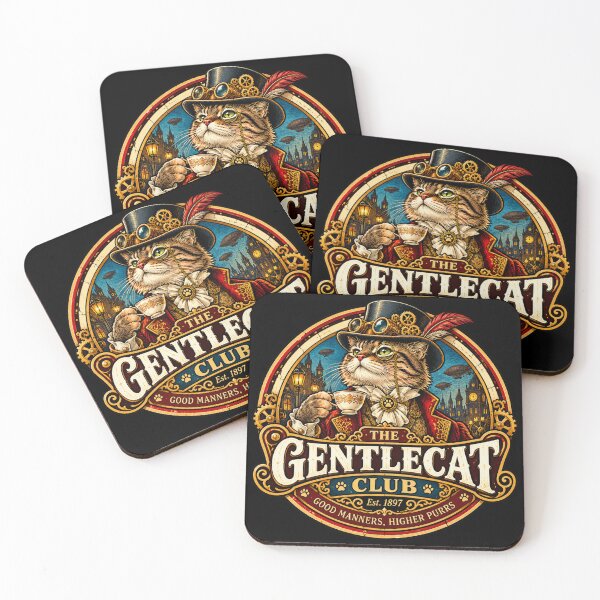 Item preview, The Gentlecat Club – Steampunk Aristocrat Cat designed and sold by QuietSpark.
