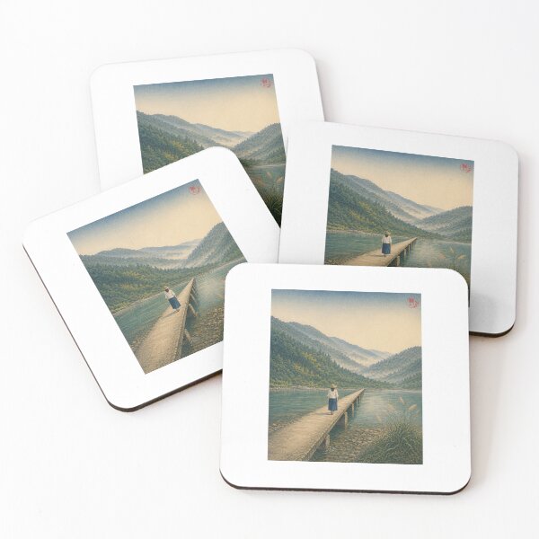 Item preview, Japanese Morning Mist on the Shimanto River Japan designed and sold by KEISAI-Japan.