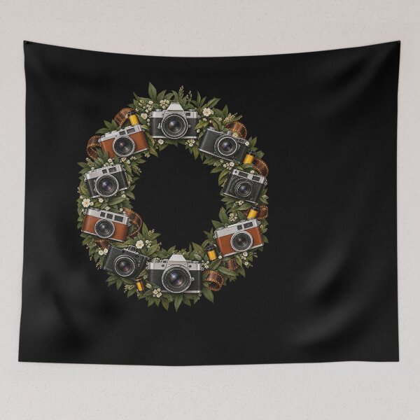 Item preview, Vintage Film Cameras - Photography Lover Gift T-Shirt Camera Vintage Wreath Design  designed and sold by 5lav.