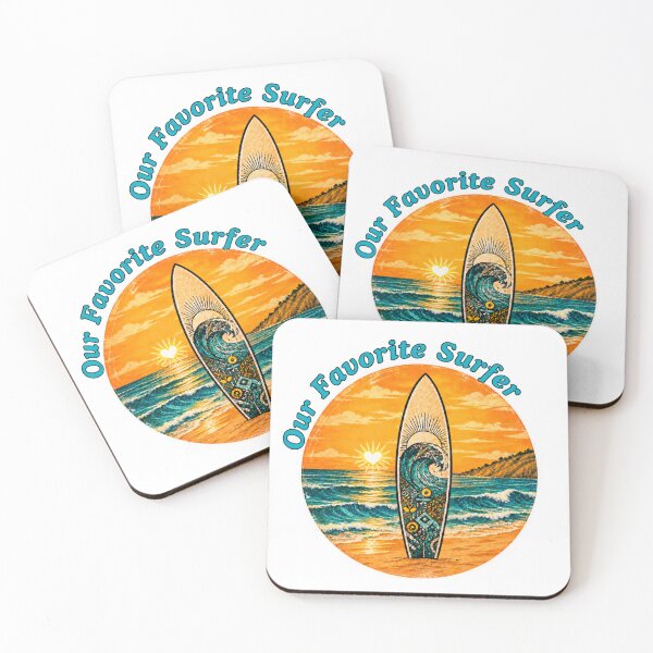 Item preview, Retro surfer on the beach with surfboard & sea – Classic vintage wave design for summer & ocean lovers designed and sold by TerraStyleTina.
