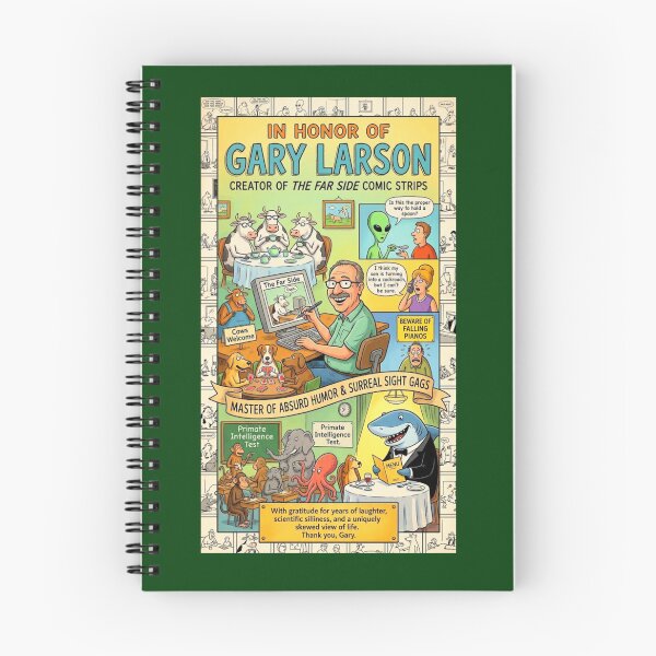Item preview, Gary Larson Cartoonist Tribute Poster designed and sold by Halifaxartguy.