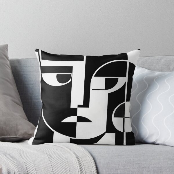 Item preview, Bauhaus Geometric Face – Modern Abstract Minimalist Art designed and sold by Timegraf.