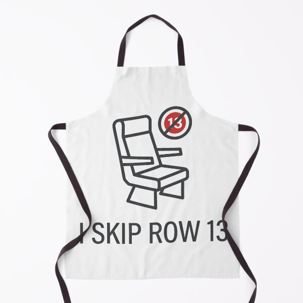 Item preview, I Skip Row 13 - Minimal Airplane Seat Superstition for Flyers designed and sold by EMaviation_.