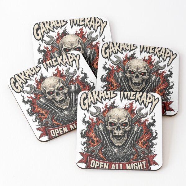 Item preview, Garage Therapy - Open All Night designed and sold by Daily-Drip-Tees.