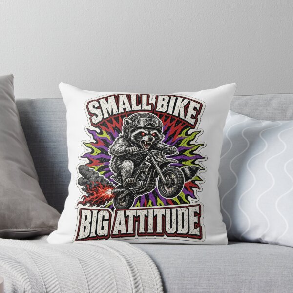 Item preview, Small Bike Big Attitude - Mini Moto Raccoon Wheelie designed and sold by Daily-Drip-Tees.