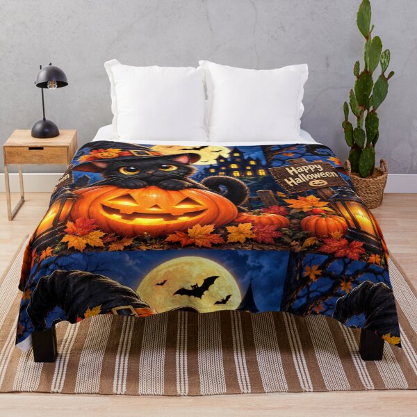 Item preview, Trick or Treat Black Cat – Cute Halloween Pumpkin designed and sold by SAMORA ORIGINALS.