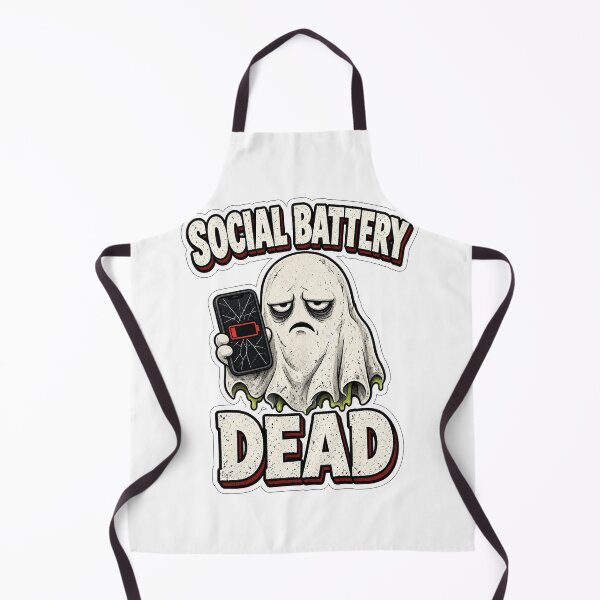 Item preview, Social Battery Dead - Grumpy Sheet Ghost designed and sold by Daily-Drip-Tees.
