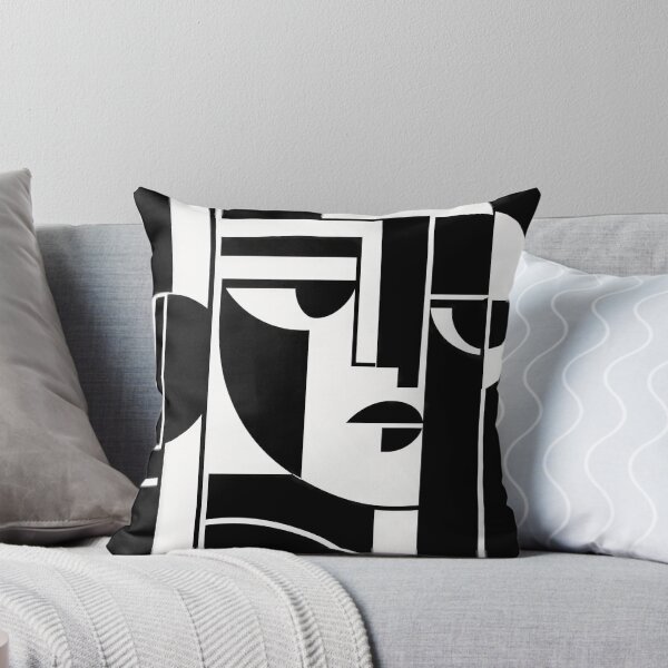 Item preview, Bauhaus Geometric Face – Modern Abstract Minimalist Art designed and sold by Timegraf.