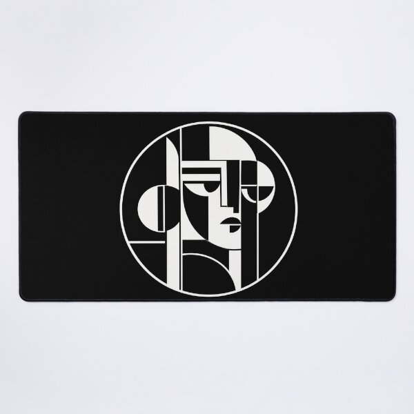 Item preview, Bauhaus Geometric Face – Modern Abstract Minimalist Art designed and sold by Timegraf.