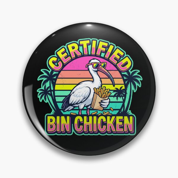 Item preview, Certified Bin Chicken Retro Australian Ibis Eating Fries designed and sold by CacheyArts.