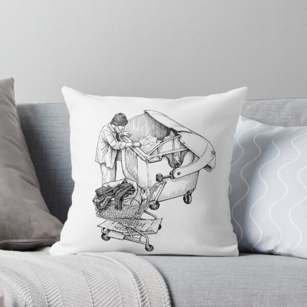Item preview, Man Searching Through Garbage designed and sold by Naux | Design & Illustration.