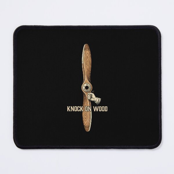 Item preview, Knock on Wood - Vintage Wooden Propeller Engraving for Good Luck designed and sold by EMaviation_.