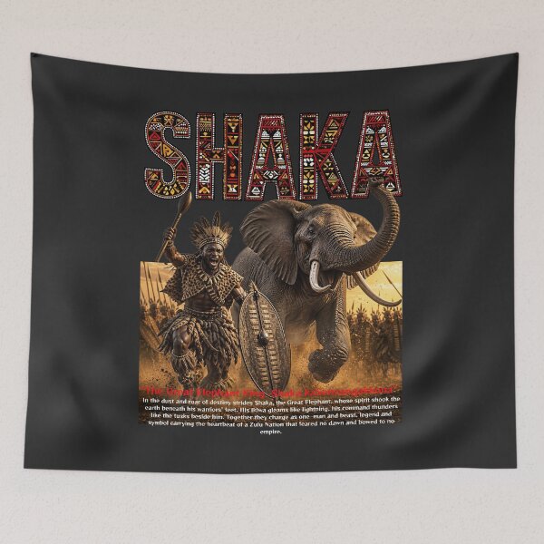 Item preview, KING SHAKA - THE GREAT ELEPHANT ll designed and sold by BabaSoti.