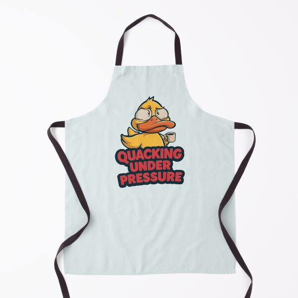 Item preview, Quacking Under Pressure Stressed Duck With Coffee Design designed and sold by peterdesigns.
