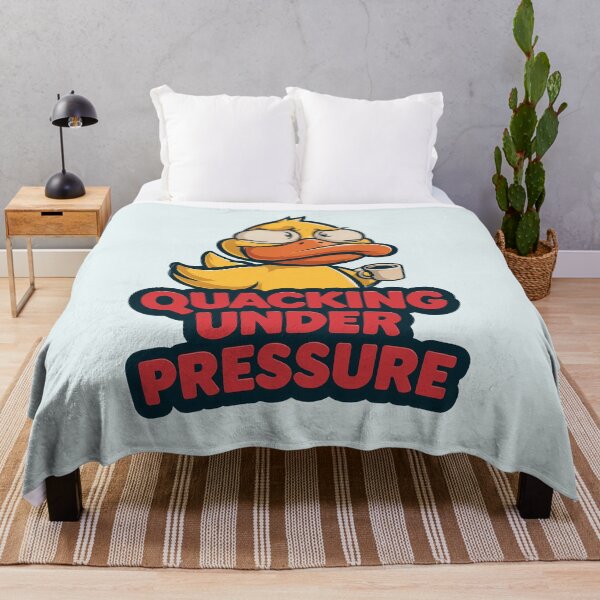 Item preview, Quacking Under Pressure Stressed Duck With Coffee Design designed and sold by peterdesigns.