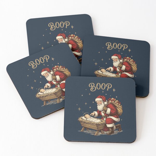 Item preview, Vintage Santa Jesus Christmas Shirt, Funny Boop Xmas, Retro Holiday Nativity designed and sold by Forevermore.