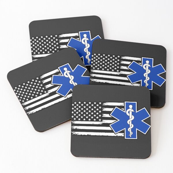 Item preview, American Flag Paramedic EMS Star Of Life designed and sold by BUNNIES-EL.