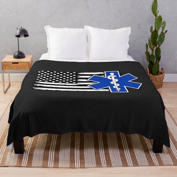 Item preview, American Flag Paramedic EMS Star Of Life designed and sold by BUNNIES-EL.