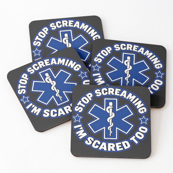 Item preview, Stop Screaming Paramedic, Funny EMT Tees, Emergency Medical Technician Humor designed and sold by BUNNIES-EL.
