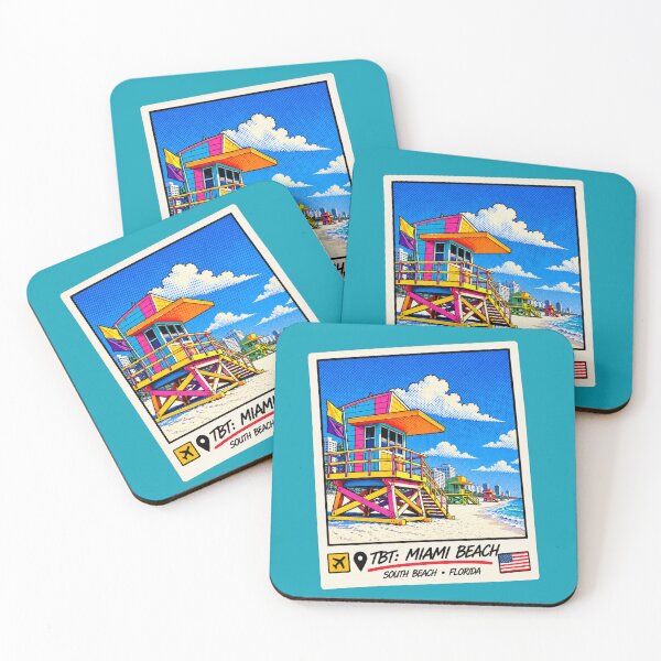 Item preview, Copy of TBT South Pointe Park Pier Miami Beach Vintage Pop Art designed and sold by JEFFCORA.