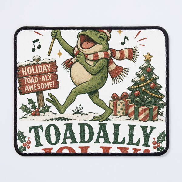 Item preview, Funny Christmas Frog Pun designed and sold by Dot & Drift.