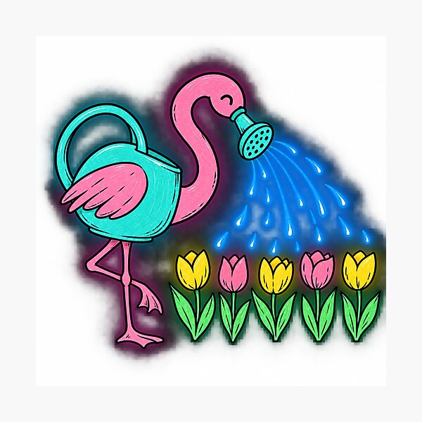 Item preview, Tulip Row Flamingo Garden Waterer designed and sold by Spoutflam.
