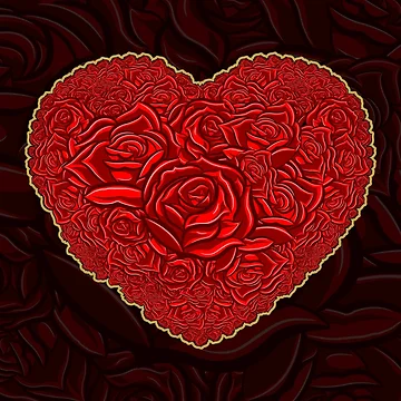 Artwork thumbnail, Heart Roses by 4gottenlore