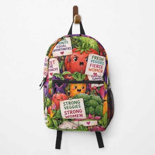 Item preview, Feminist Veggies Equal Rights Garden Pattern designed and sold by Imaginarium of Chaos falcon88 .