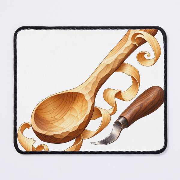 Item preview, Spoon Carving Wood Shavings and Hook Knife designed and sold by Drip stamp.