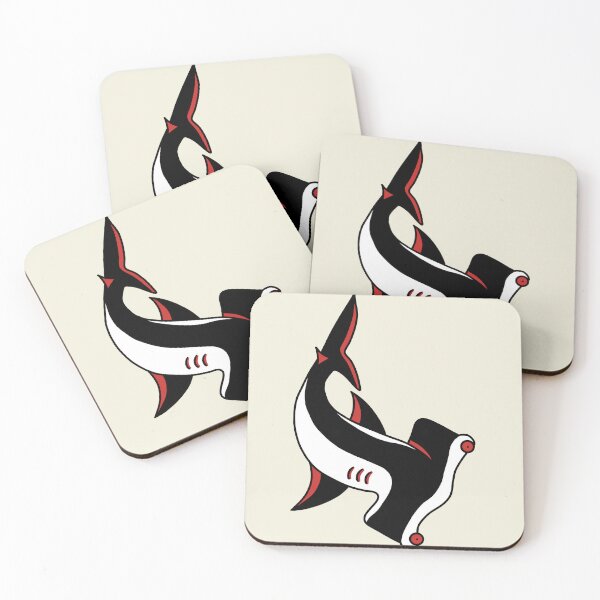 Item preview, Old School Shark Tattoo Flash designed and sold by BrunaBernardes.