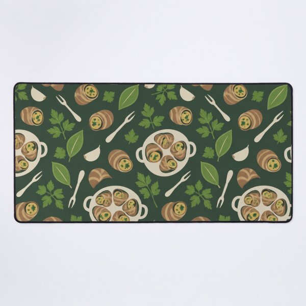 Item preview, Escargot Seamless Pattern | French Bistro Snails with Garlic Butter designed and sold by Furrenzy.