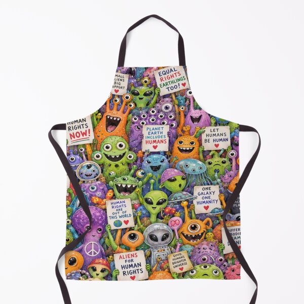 Item preview, Aliens Human Rights Equality Kindness Pattern designed and sold by Imaginarium of Chaos falcon88 .